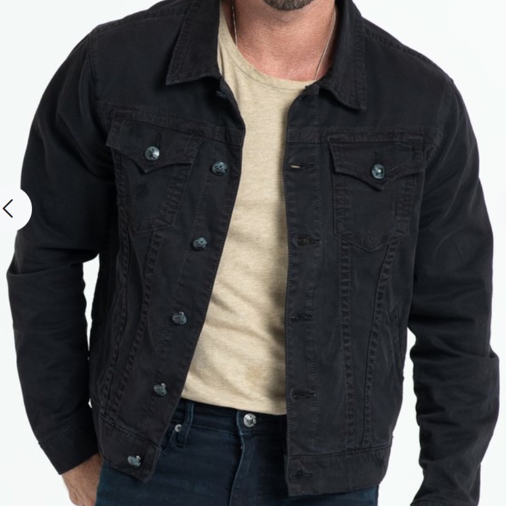 MEN'S "STITCH'S"  BRAND NEW BLACK DENIM JACKET